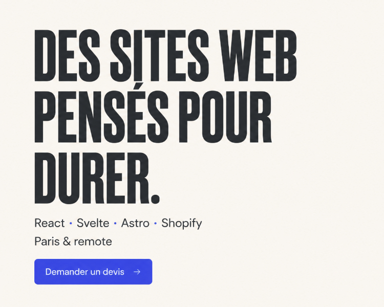 Promesse de vente de mon profil de developpeur freelance